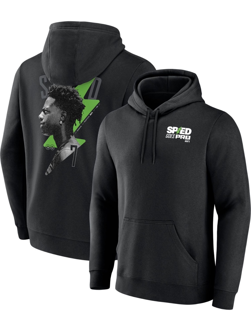 NWT iShowSpeed Speed Goes Pro Hoodie Youth XL Black Fanatics
